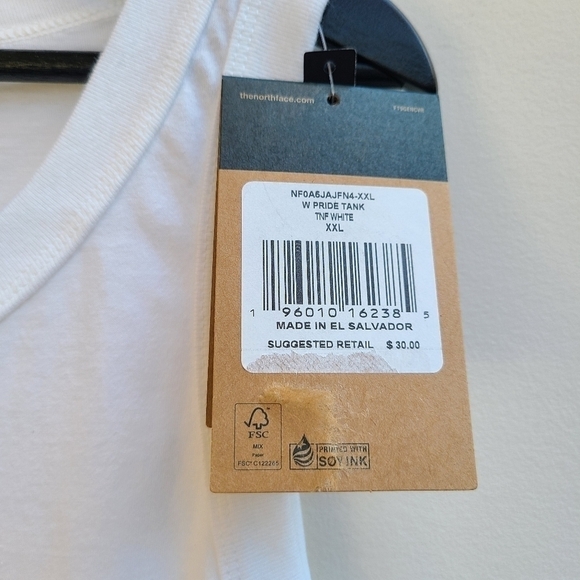The North Face Pride Tank Top with Rainbow Symbol, Size XXL - Picture 6 of 8